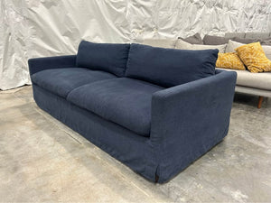World Market Brynn Feather Filled Sofa (Navy)