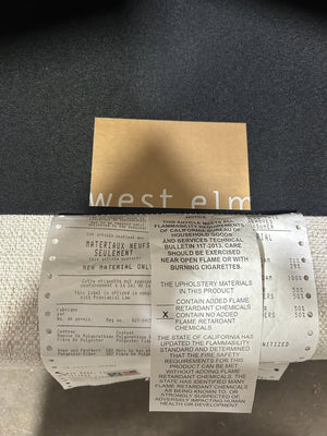 West Elm 86” Marin Sofa (Alabaster)