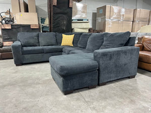 Dark Gray Reversible Chaise U-Shaped Sectional