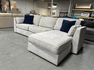 Sky Grey Corded Velvet LoveSac Sactional