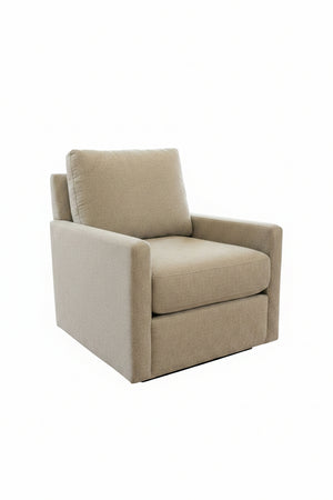 *New* Henredon Marley Fabric Swivel Chair (Beige)