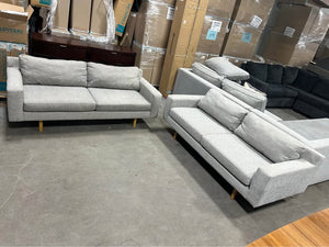 West Elm 73'' Gray Eddy Sofa Set