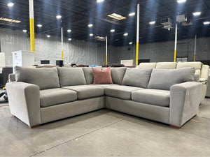 Scandinavian Designs Light Gray L-Shaped Sectional