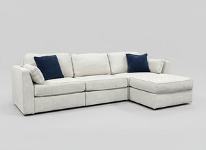 Sky Grey Corded Velvet LoveSac Sactional