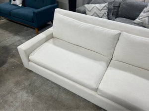 Restoration Hardware White Maxwell 2-Cushion Sofa