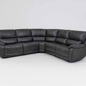 Wylder Leather Power Sectional