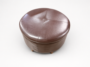 Leather Storage Ottoman