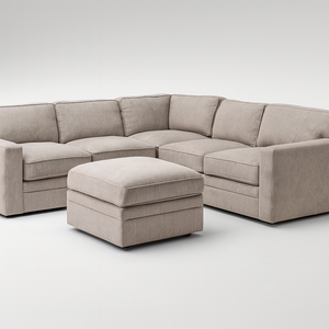 Amberly Fabric Sectional with Ottoman