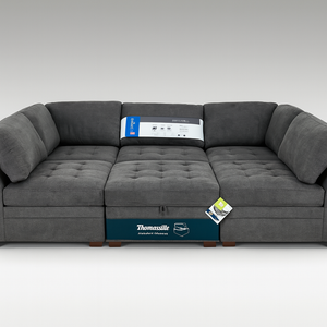 Tisdale 6-Piece Fabric Sectional - Gray