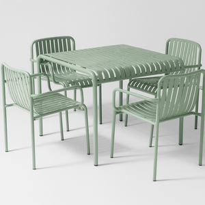 Article Outdoor table and 4-chair set
