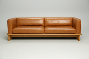 CB2 Sven Leather Sofa