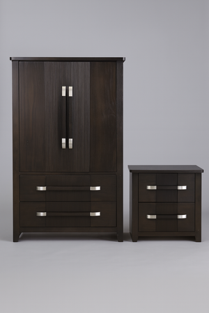 Black Dresser and Nightstand