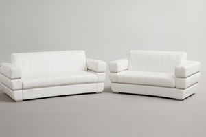 Italian Leather Sofa & Loveseat Set