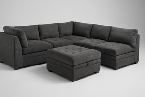 Thomasville Tisdale 6-Piece Fabric Sectional (Dark Gray)