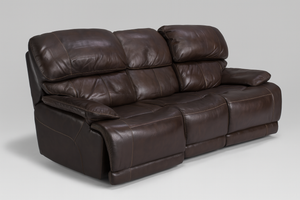 Aleena Leather Power Reclining Sofa