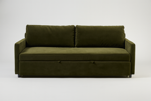 Green Velvet Hide-A-Bed Sofa
