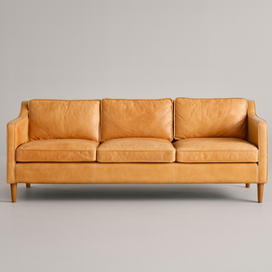 West Elm MCM Leather Sofa