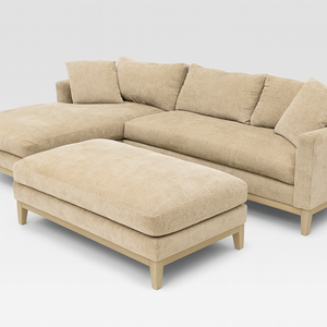 Caspian Fabric Sectional w/ Ottoman