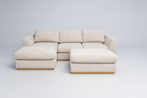 Henredon Caley Reversible Sofa Chaise with Ottoman