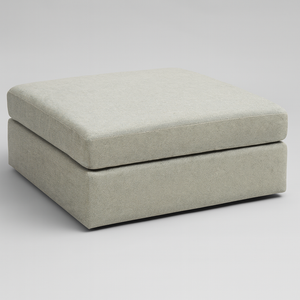 Contemporary Gray Ottoman