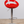Red Retro Swivel Barstool
