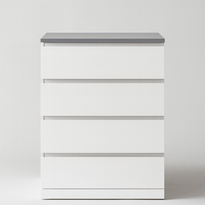 Grey 4 Drawer Dresser