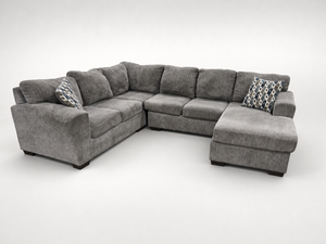 Large Gray Sectional W/ Chaise