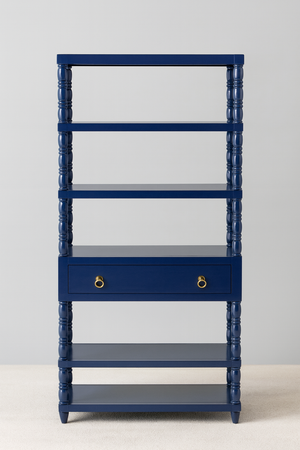 Blue Bookshelf