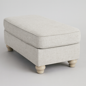 Upholstered Ottoman with Plush Cushion