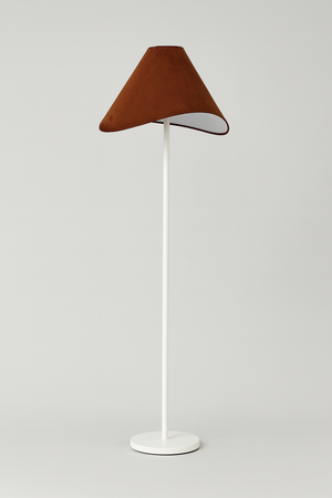 Lamp with Velvet Lampshade
