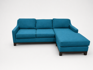 Jonathan Louis Peacock Teal Chaise Sectional