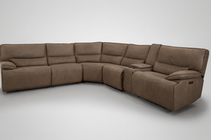 Wylder Leather Power Sectional