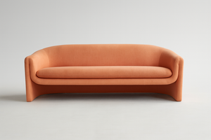 Anthropologie Peach Contemporary Sofa