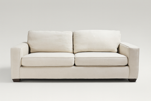 Pottery Barn White Linen Buchanan Sleeper Sofa