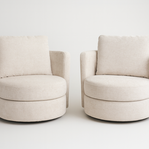 Davos Fabric 2-Pack Chairs - Gray