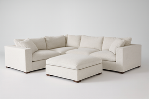 Lowell 6-Piece Light Gray Modular Sectional