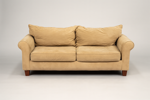 Tan English Roll Arm