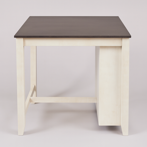 Wood Top Desk w/ Shelves and USB Ports