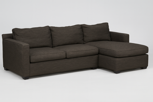 Crate & Barrel Sectional - Dark Brown