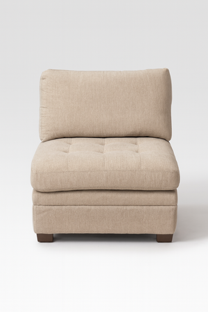 Tisdale Armless Chair – Beige
