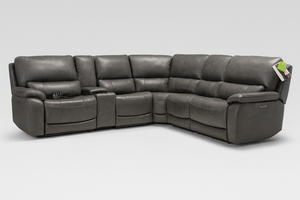 Wylder Leather Power Sectional
