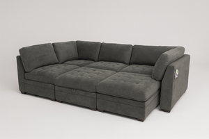 Tisdale 6 Piece Sectional Gray