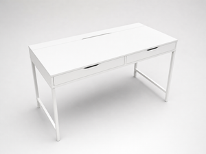 White Desk w/ Storage