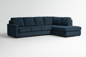 Navy Blue Chaise Sectional
