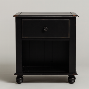 Black End Table with Drawer