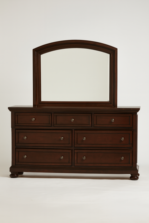 7 Drawer Natural Wood Dresser