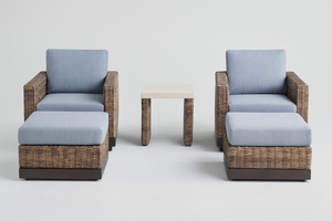 Knox 5-Piece Blue Outdoor Seating Set