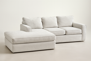 Off White Reverse Chaise Sectional