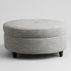 Oval Storage Ottoman