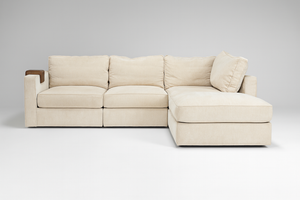 Beige 4 base/ 5 Side LoveSac Sectional